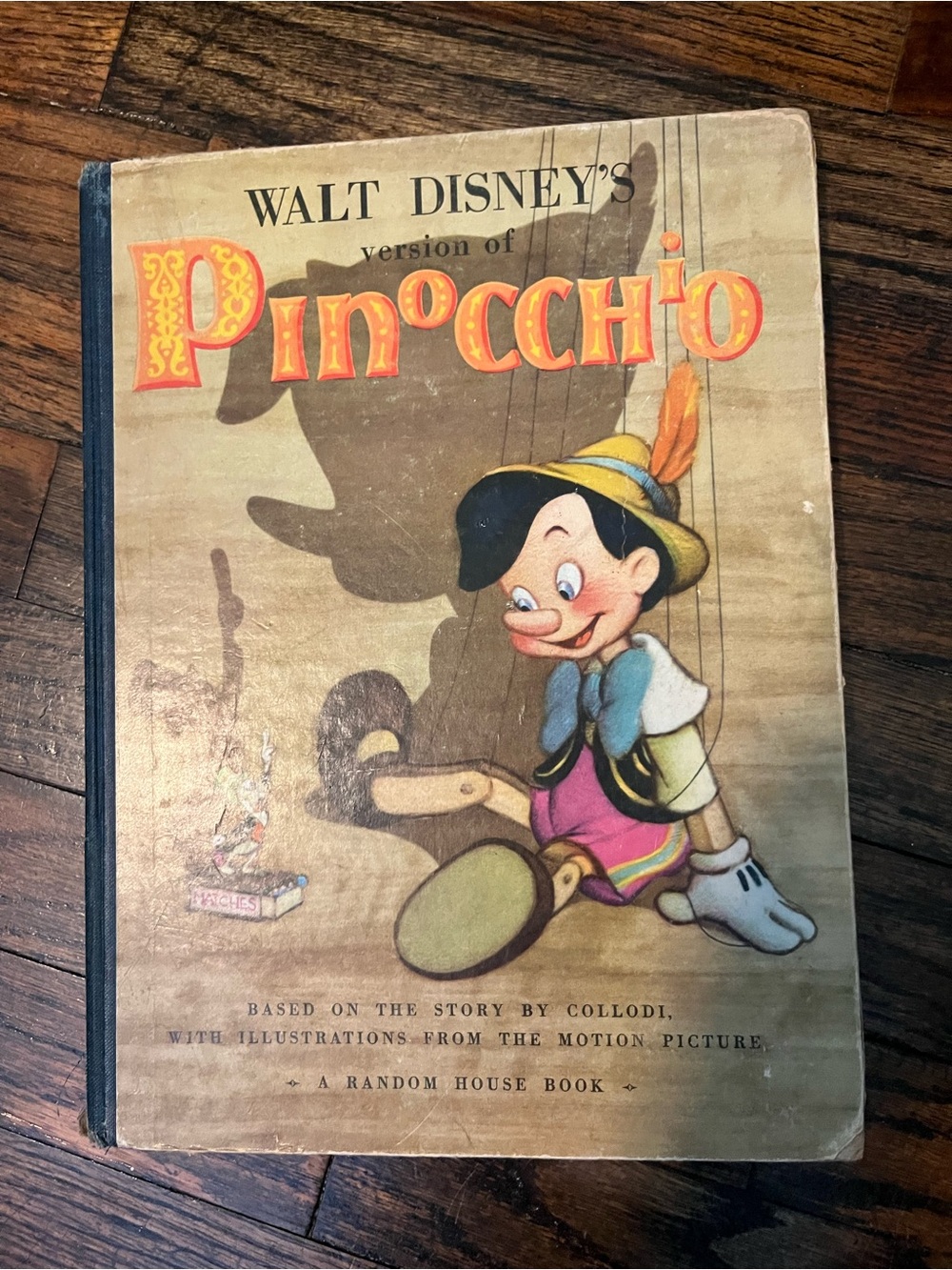 Vintage 1939 Walt Disney's Pinocchio book